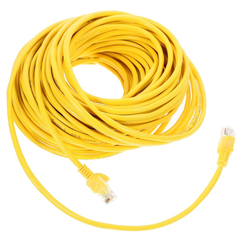 كابل إيثرنت NOLITOY Cat 5E بطول 20 متر، أصفر، RJ45، سريع للغاية، سلك توصيل للمكتب المنزلي - Image 1